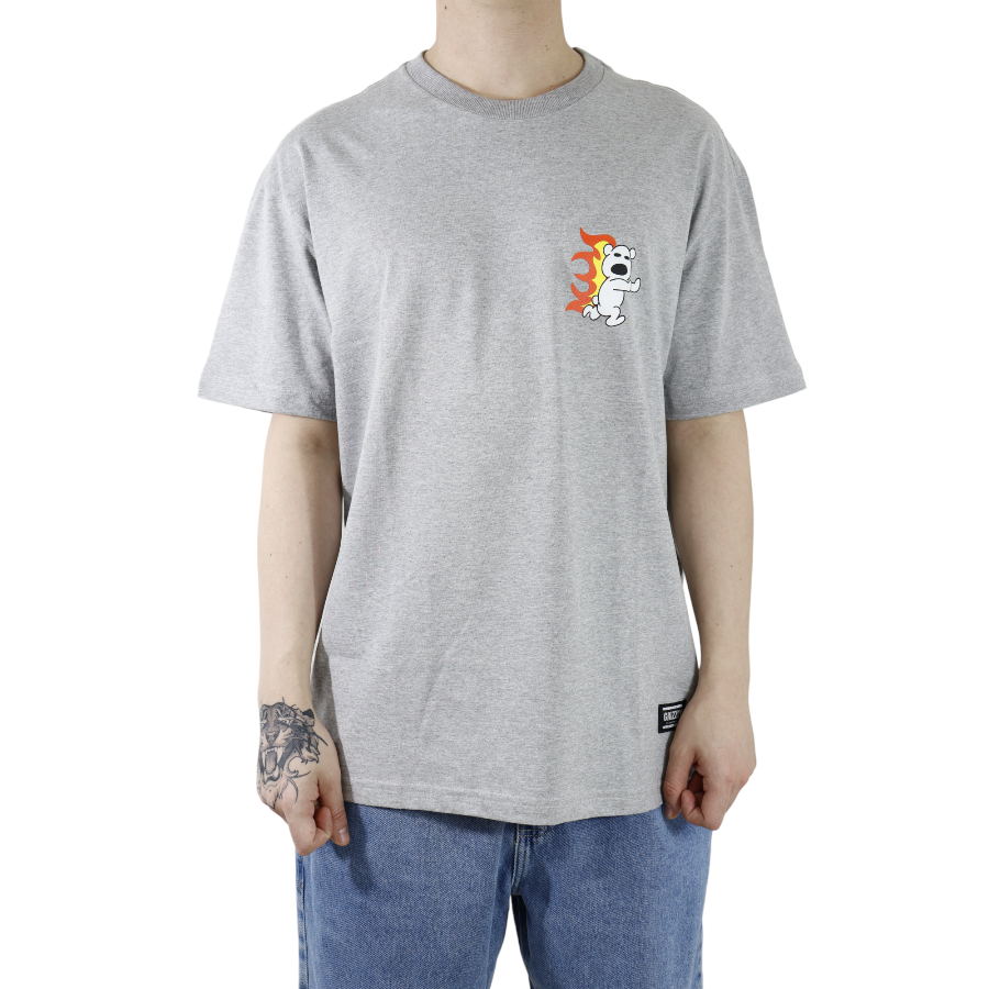CAMISETA GRIZZLY TOON TOWN S/S TEE CINZA