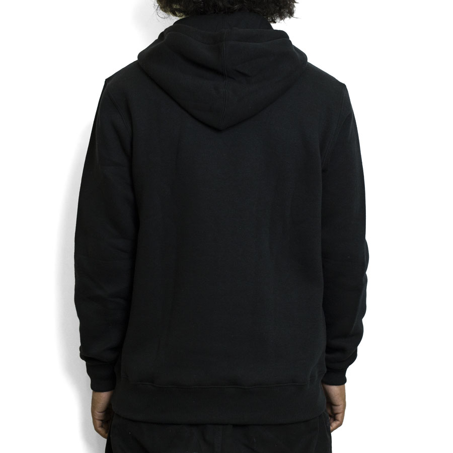 rvca zip up moletom com capuz