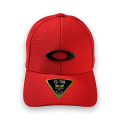 BONE OAKLEY TINCAN CAP RED BLACK