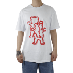 CAMISETA GRIZZLY AFTERBURN S/S TEE BRANCO