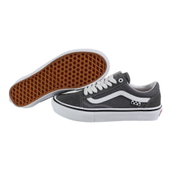 TENIS VANS SKATE OLD SKOOL PEWTER/WHITE