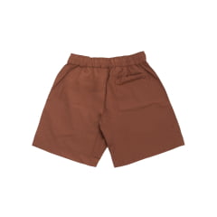 BERMUDA HIGH SHORTS LOGO LINE BROWN