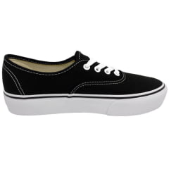 TÊNIS VANS AUTHENTIC PLATAFORMA BLACK WHITE