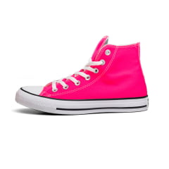 TÊNIS CONVERSE CHUCK TAYLOR ALL STAR SEASONAL HI ROSA CHOQUE CT04190050