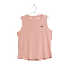 Camiseta Vans Regata Feminina Muscle Rosa